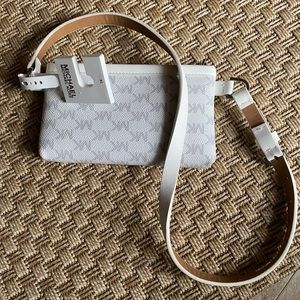 MK belt bag White NWT